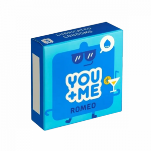 You Me ROMEO - extra lubrikované kondómy (3 ks)