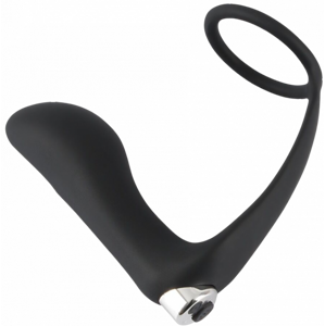 Vibračný análny kolík s krúžkom na penis Cock Ring