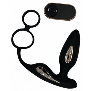 Vibračný análny kolík Loop s erekčným krúžkom a diaľkovým ovládaním