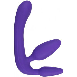Partnerské dildo Strapless Triple Game (20 cm)