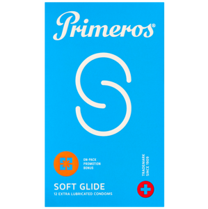 Primeros Soft Glide – extra lubrikované kondómy (12 ks)