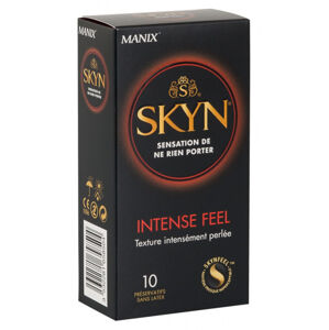 SKYN Intense Feel - bezlatexové kondómy s vrúbkami (10 ks)