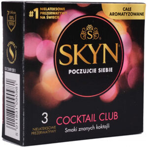 SKYN Cocktail Club – bezlatexové kondómy (3 ks)