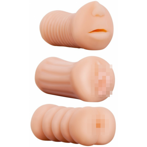 Masturbátory Three Sexy Girls - súprava 3 pomôcok