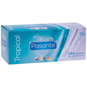 Pasante Tropical – ochutené latexové kondómy (144 ks)