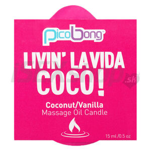 PicoBong Coconut &amp;amp; Vanilla Massage Oil Candle 15ml