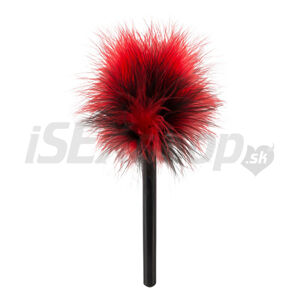 Mini Feather jemné štekliace pierko červené