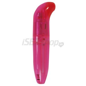 Mini G-Spot ružový obojstranný vibrátor