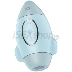 Satisfyer Mission Control Rechargeable Air&amp;#45;Pulse Clitoral Stimulator Blue