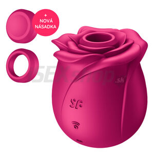 Satisfyer Pro 2 Rose Classic Rechargeable Air&amp;#45;Pulse Clitoral Stimulator Red